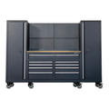 100" Rolling Tool Chest Workstation with Bench Top & Side Lockers