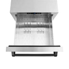 ZLINE 24" Touchstone 168 Can Outdoor-Rated Dual Refrigerator Drawer, Matte Black, RDSOZ-ST-24-MB