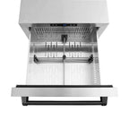 ZLINE 24" Touchstone 168 Can Outdoor-Rated Dual Refrigerator Drawer, Matte Black, RDSOZ-ST-24-MB