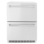 ZLINE 24" Touchstone 168 Can Outdoor-Rated Dual Refrigerator Drawer, Stainless Steel, RDSO-ST-24