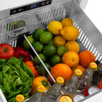 ZLINE 24" Touchstone 168 Can Outdoor-Rated Dual Refrigerator Drawer, Matte Black, RDSOZ-ST-24-MB
