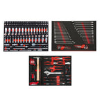 BoxoUSA Pro Series Loaded 45" 19-Drawer Rolling Tool Box Combo (222-Piece Set)