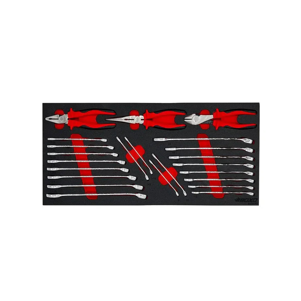 BoxoUSA 238-Piece Metric & SAE Combo 5-Drawer Hand Carry Tool Box