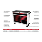 BoxoUSA Pro Series 45" 11-Drawer Bottom Roll Tool Cabinet