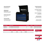 BoxoUSA Pro Series 26" 11-Drawer Rolling Tool Box Combo – White & Red