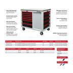 BoxoUSA Pro Series 45" 12-Drawer Customizable Workstation