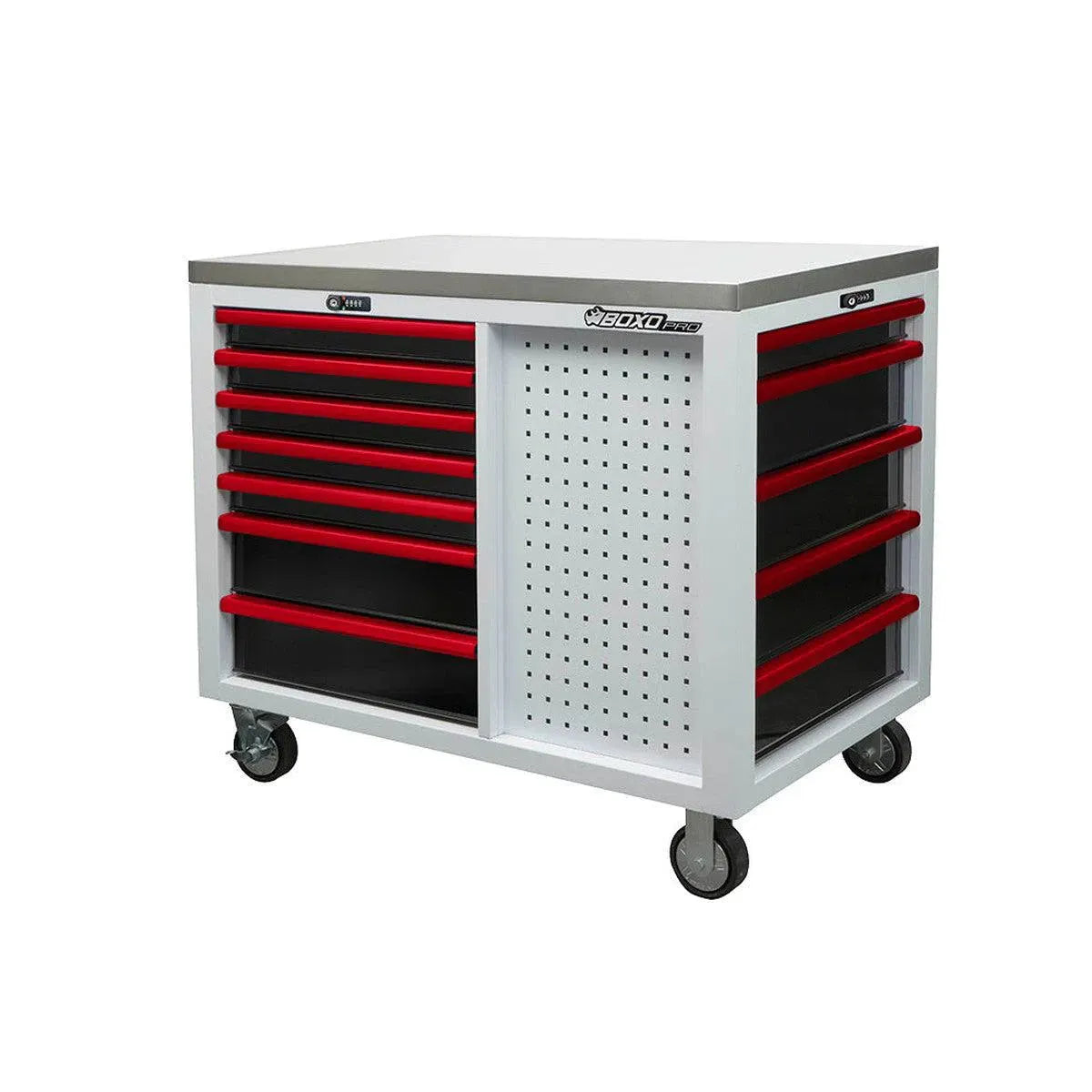 BoxoUSA Pro Series 45" 12-Drawer Customizable Workstation