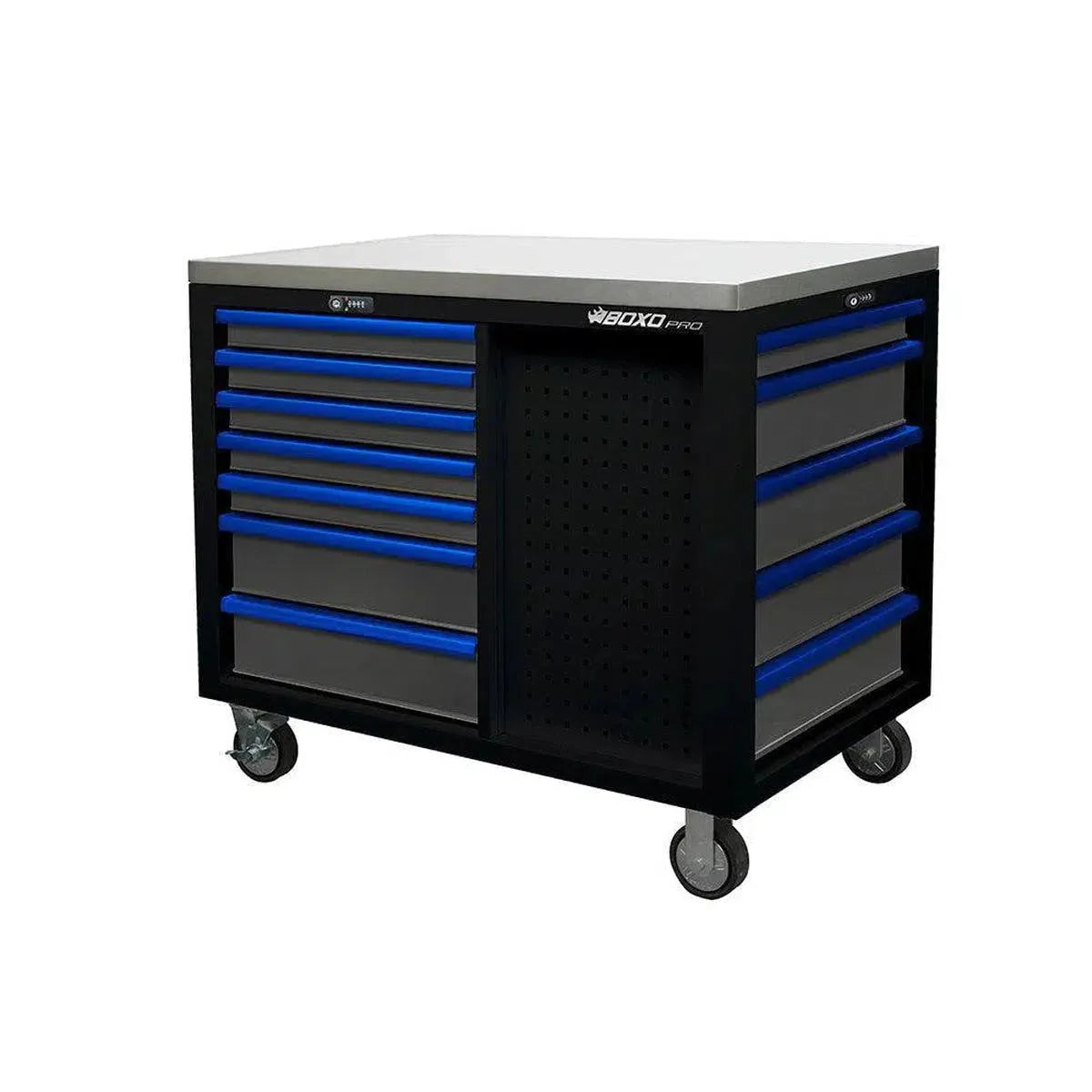 BoxoUSA Pro Series 45" 12-Drawer Customizable Workstation