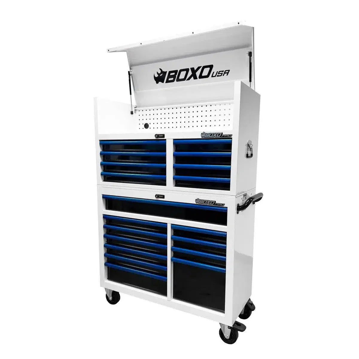 BoxoUSA Pro Series 45" 19-Drawer Rolling Tool Box Combo