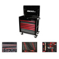 BoxoUSA Pro Series Loaded 35" 5-Drawer Flip-Top Service Cart (222-Piece Set)