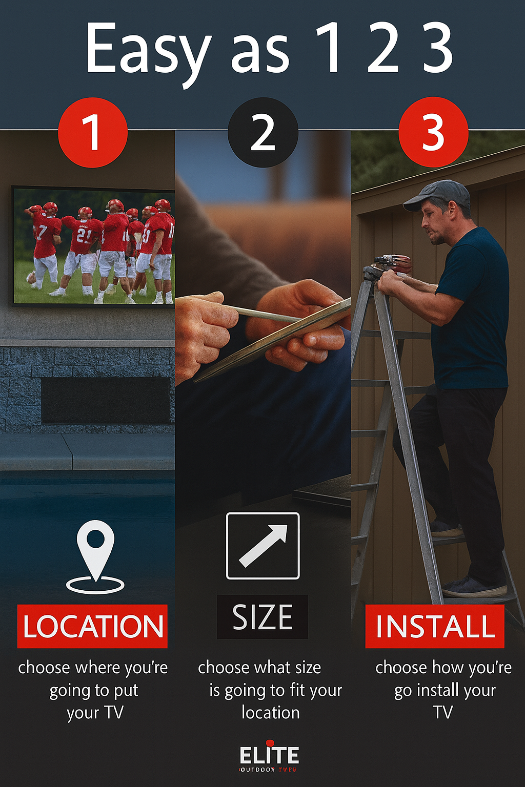 140" (11.83 ft) Outdoor TV