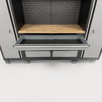 100" Rolling Tool Chest Workstation with Bench Top & Side Lockers