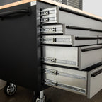 Overhead Pro 72" Rolling Tool Chest | 79" Tall | 24" Deep | 14 Drawers | Overheads | Pegboard & Power Strip