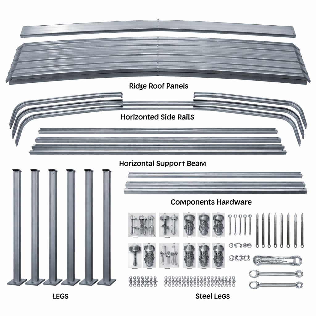 SteelSpan CurveGuard Industrial Carport Shelter