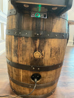 Bourbon Barrel Arcade Table- 60 Retro 8 bit Games Included