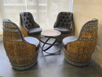Luxury Whiskey & Wine Barrel Captain Chair with Hidden Safe